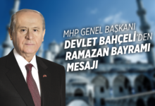 MHP Lideri Devlet Bahçeli'den bayram mesajı